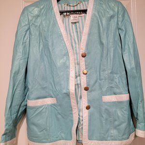 Vintage Escada Margaretha Ley Leather Jacket VTG